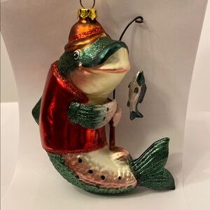 Vintage Fish Fisherman Ornament Fun And Quirky